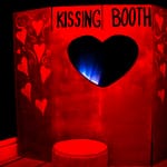 decorated booth